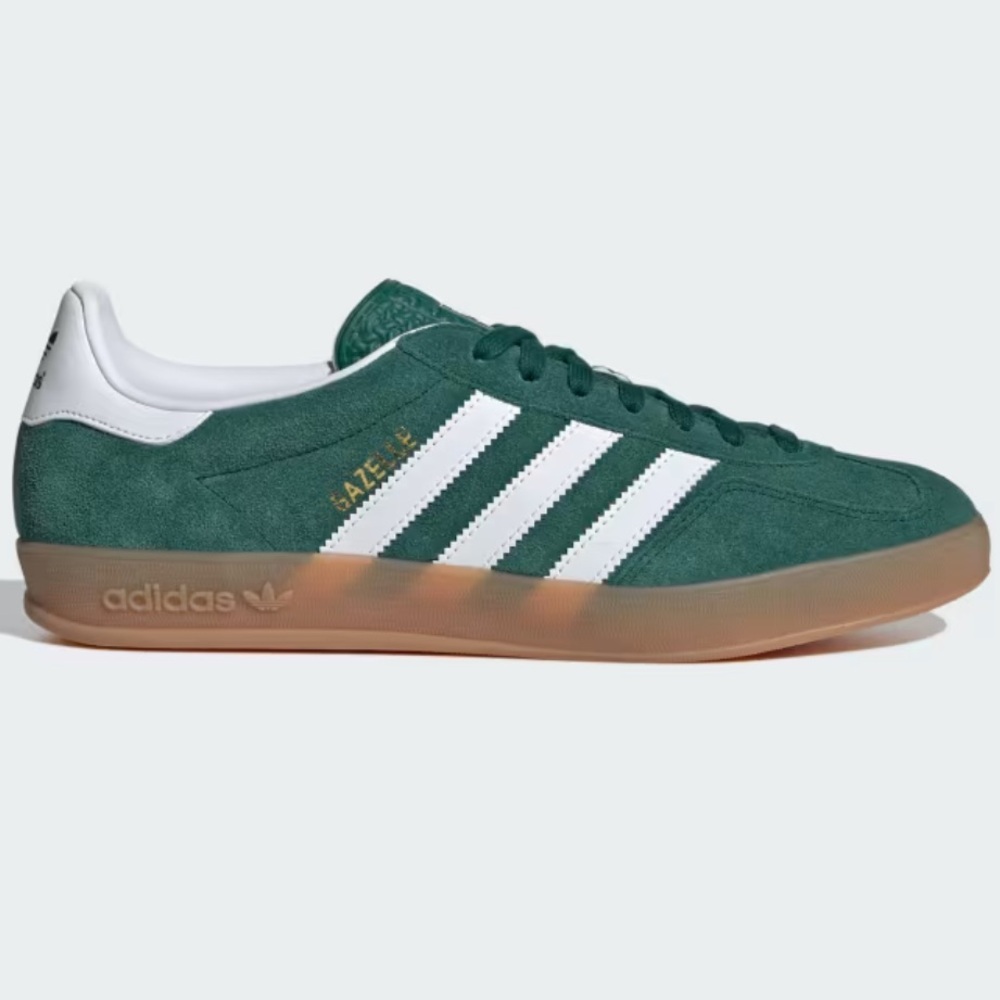 Adidas Gazelle Indoor Green and White Sneakers